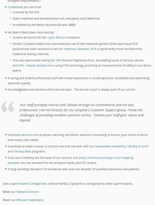 为什么选择fairfaxcryobank